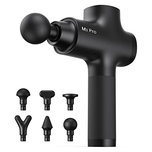 Opove M3 Pro 2 Massage Gun Deep Tissue Percussion Muscle Massager for Workout, Handheld Percussive Therapy Fascia Gun for Athletes Fast Recovery 4-8 Hours Long Battery Life, Powerful, Quiet, Black