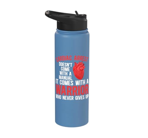 Proud Cardiac Arrest Survivor Post Cardiac Arrest Recovery Stainless Steel Insulated Water Bottle