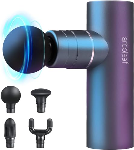 arboleaf Massage Gun Deep Tissue, Balance of Power & Portability Full-Metal Percussion Massager with Silent Brushless Motor - Ultra-Quiet Pocket-Sized for Athletes Back Pain Relief Home Office Travel