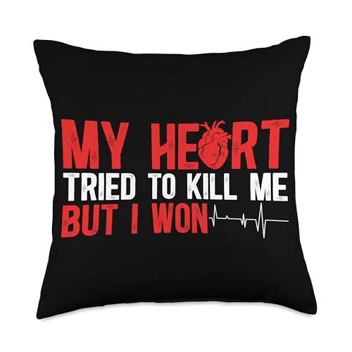 I Won Cardiac Arrest Survivor Post Cardiac Arrest Recovery Throw Pillow