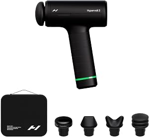 Hyperice Hypervolt 3 – QuietGlide Technology Handheld Percussion Massage Gun | 5 Speeds,