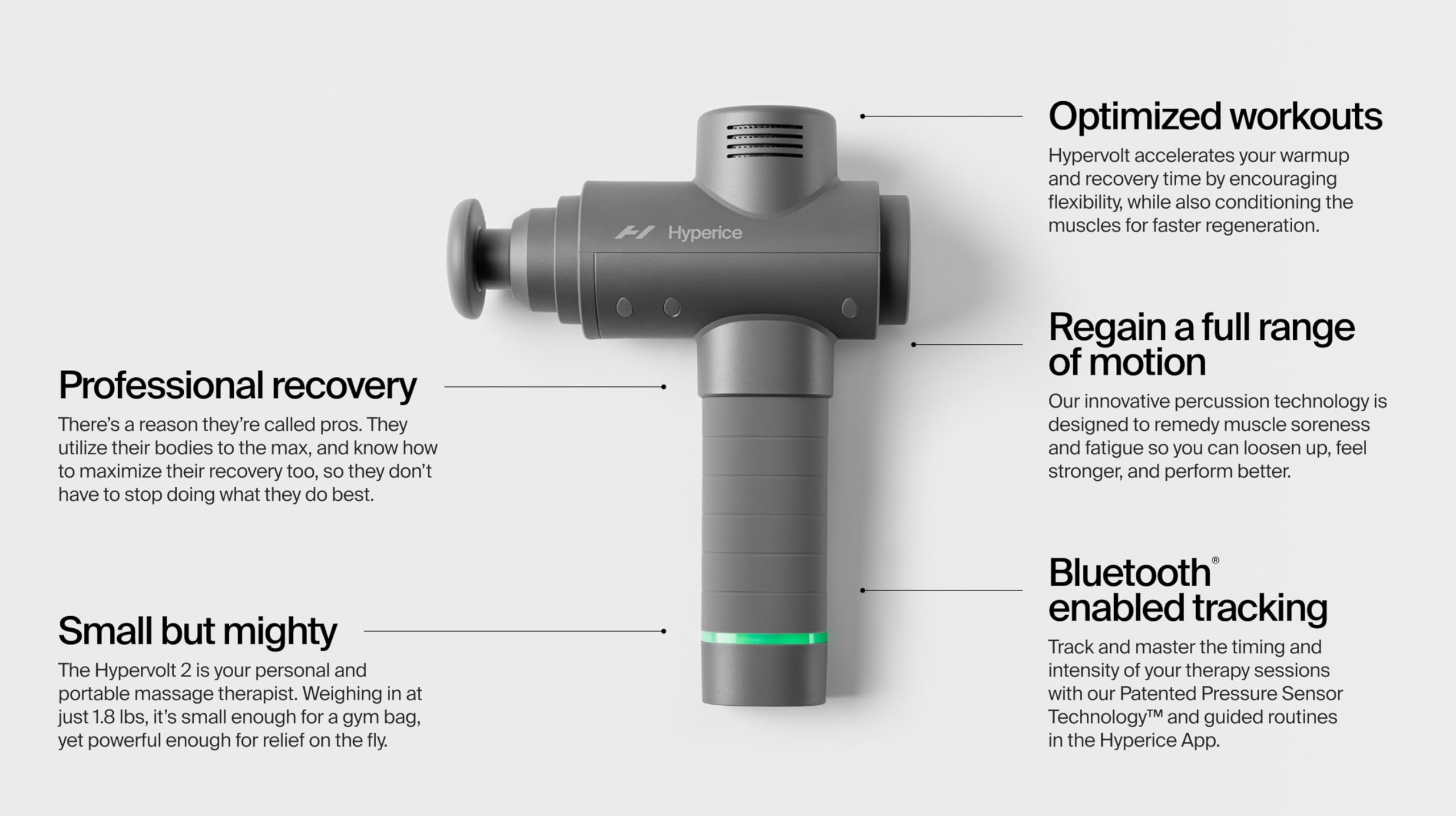 Hyperice Hypervolt 2 Handheld Percussion Massage Gun