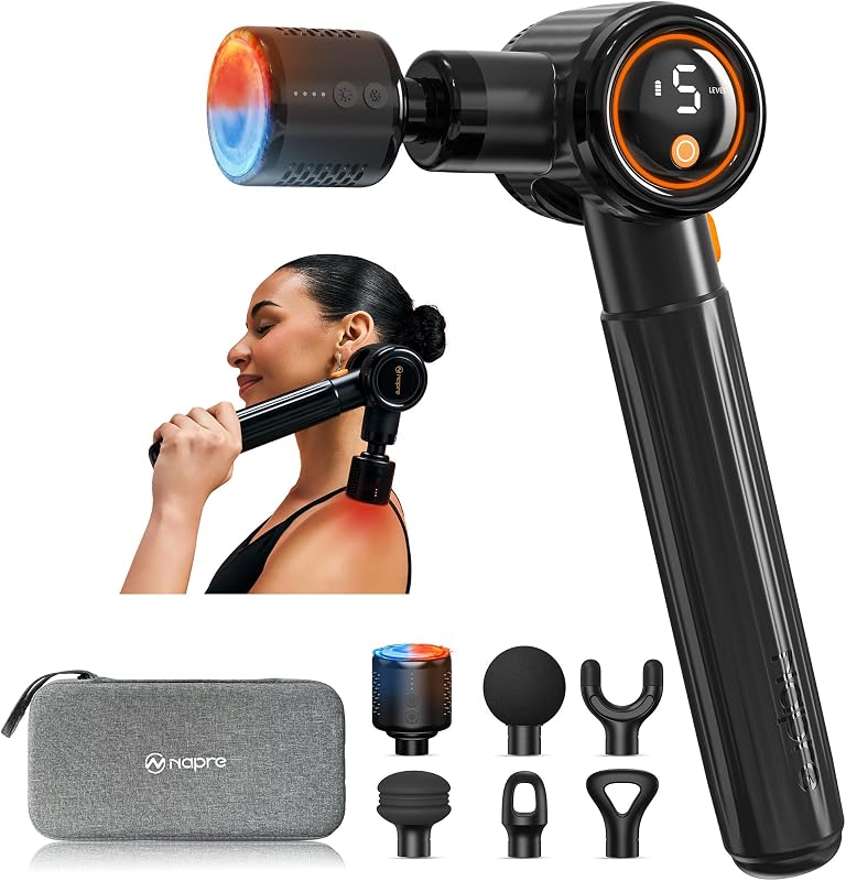 NAPRE Massage Gun with Heat and Cold, Deep Tissue